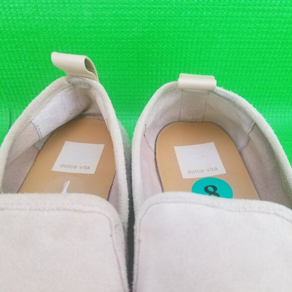 ✅Dolce Vita Travis Blush Suede Espadrille Platform Slip-On Shoes Women's Size 8 - Picture 12 of 15